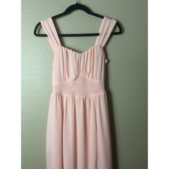 GRACE KARIN  Summer Sleeveless Off Shoulder Solid Flowy A Line Maxi Dress Small - Picture 3 of 5